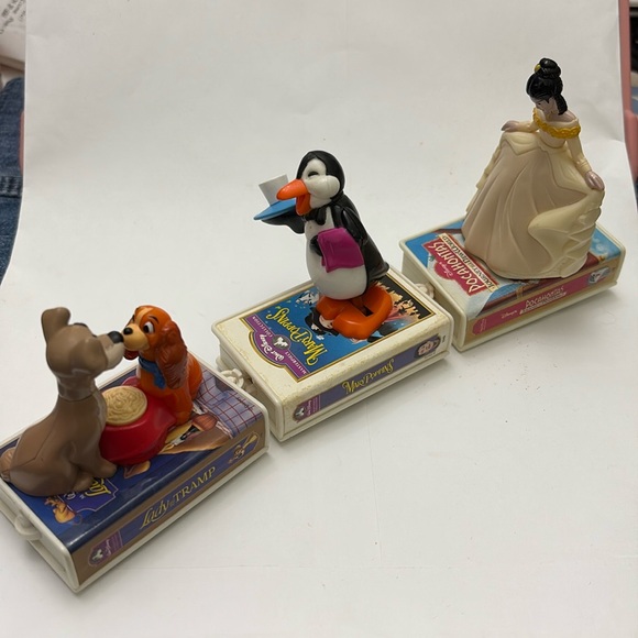 McDonald's Other - 1998 McDonald's Disney VHS Train Action Figure Set